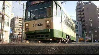 広島電鉄3700形3703号『ぐりーんらいなー』 土橋〜小網町