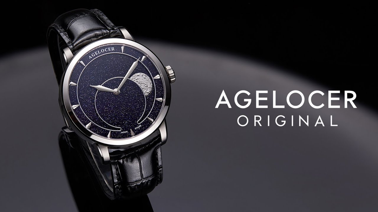 Agelocer, A Full Moonphase Automatic Watch。月の満ち欠けを堪能できる自動巻き機械式時計。