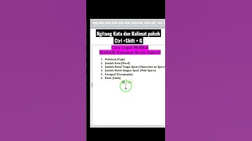 MENGHITUNG KATA, KALIMAT & PARAGRAF DALAM 1 DETIK #trikword #belajarword #microsoftword #edutekno66