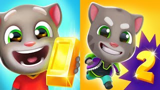 Talking Tom Gold Run vs Talking Tom Gold Run 2 - Gameplay HD 2022 (Android/iOS) Candy Play