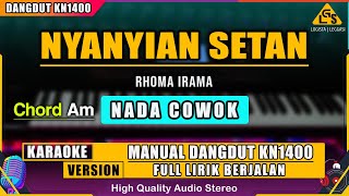 NYANYIAN SETAN - RHOMA IRAMA | KARAOKE DANGDUT ORIGINAL KN1400