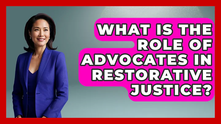 What Is The Role Of Advocates In Restorative Justice? - Law Enforcement Insider
