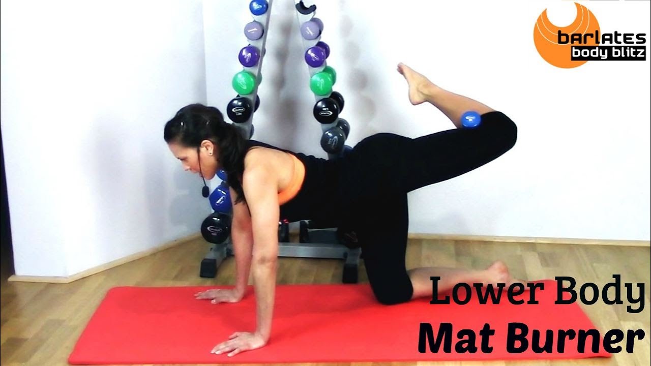 35 min Lower Body Mat Workout - BARLATES BODY BLITZ Lower Body Mat ...