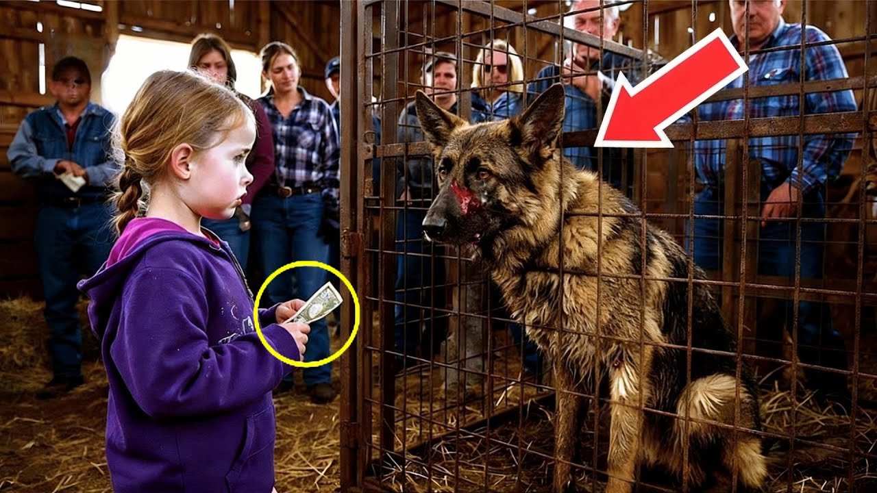 An Abandoned Police Dog Was Sold for $10 — What the Little Girl Did Shocked Everyone!