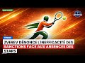 Zverev dénonce l'inefficacité des sanctions face aux absences des stars