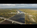 Река Аган ЖД мост сент 2016