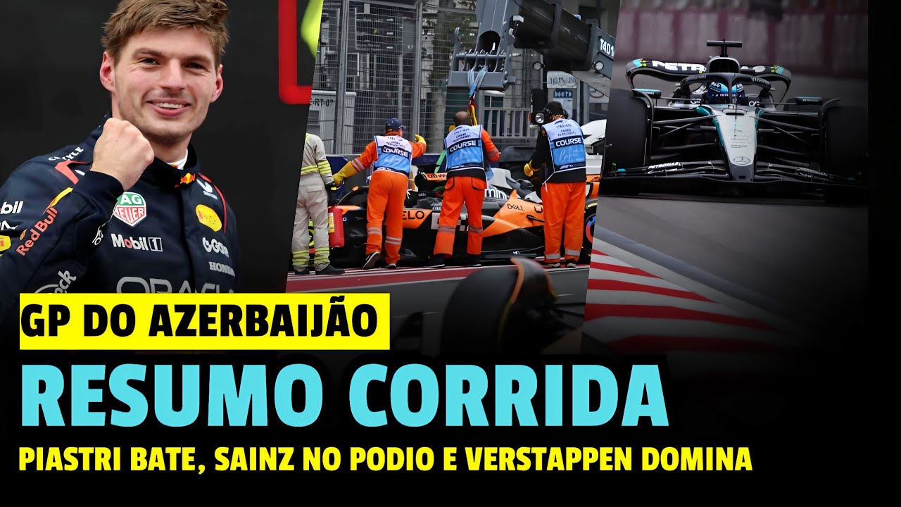 F1 2025 - Gp Do Azerbaijão : Piastri Bate, Sainz No Podio, Desastre Na Ferrari E Verstappen Vence