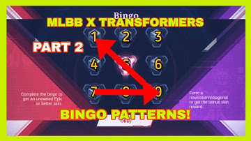PART 2: MLBB x TRANSFORMERS EVENT BINGO PATTERNS!