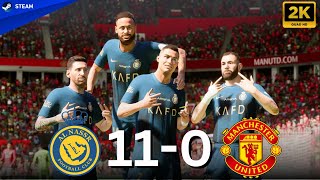 FC 24 - RONALDO, MESSI, NEYMAR, MBAPPE, HAALAND, ALL STARS | Al Nassr 11-0 Manchester United