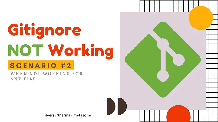 Git Ignore Not Working: Scenario #2: When gitignore file is not working for any file | Neeraj Sharma