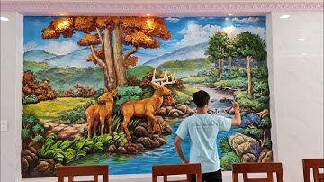 Tạo hình xi măng tranh phù điêu đắp nỗi 3D
