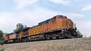 BNSF 5158 leads a SB Q-PTLLAC with a hornshow!