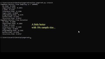 CS50 Intro to AI - Project 2a: PageRank