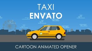 After Effects Template: Animated Taxi Opener screenshot 2