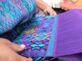 Maria weaving beautiful huipil