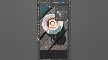 Coffee Latte Effect using Photoshop #shorts #photoshop