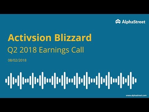 Activision Blizzard (NASDAQ: ATVI) Q3 2018 Earnings