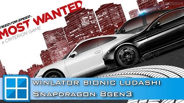 Need for Speed Most Wanted 2012 - Winlator | Snapdragon 8gen3 | Android