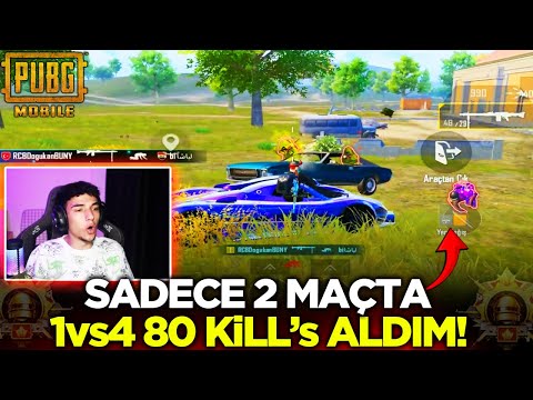 80 KİLL'S - BANA KAFA ATAMAZSINIZ! 1vs4 OYNADIĞIM EN İYİ 2 MAÇ! / PUBG MOBİLE GAMEPLAY