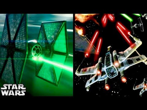 Why TIE Fighters Shot Green Bolts and X-wings Shot Red Bolts (Canon) -  YouTube