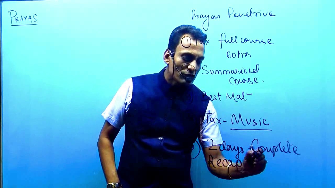 B COM Tax Pen Drive By CA Sanjay Mundhra Prayas