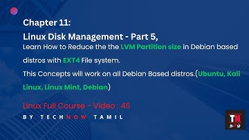 How to Reduce Logical Volume Size by using LVM  On Debian Based Distros