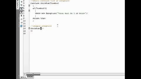 Exception Handling in php by NidaBalol from Screenr.com
