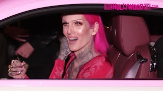 Jeffree Star Attends The Vanity Fair Party At The Chateau Marmont Hotel In A Pink Rolls-Royce screenshot 4