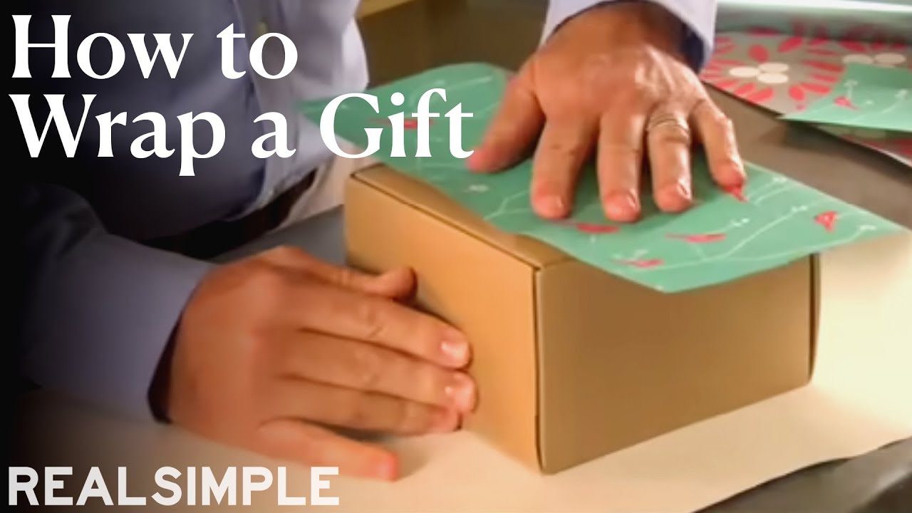 How to Wrap a Gift | Real Simple - YouTube