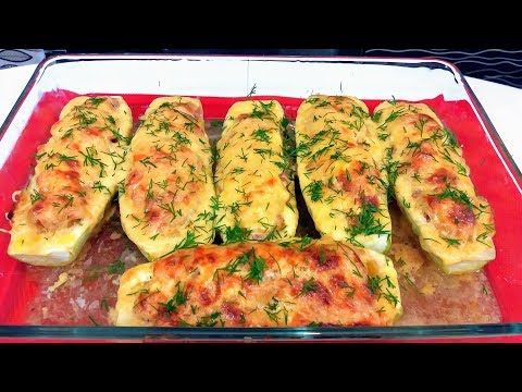 Фаршированные Кабачки ЛОДОЧКИ Безумно Вкусные Фаршированные Кабачки Как Приготовить Кабачки Цукини