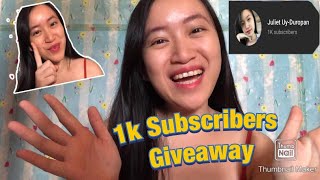 1000 Subscribers Giveaway | Juliet Uy