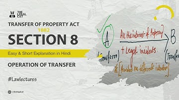 Section 8 of Transfer of Property Act 1882 | Operation of Transfer