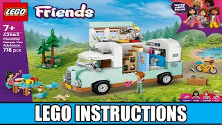 LEGO Instructions - Friends - 42663 - Friendship Camper Van Adventure - Great Outdoors