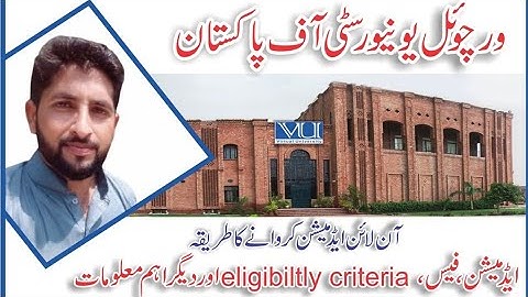 Virtual University Admissions are Open Fall 2022 | Fee | Eligibility criteria | VU