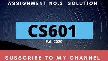 CS601 Assignment No.2 Idea Solution ✅Fall 2020✅Virtual University