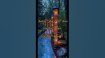 سوره التكاثر. الشيخ ياسر الدوسري.