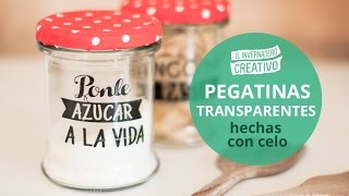 Cómo hacer pegatinas transparentes - How to do transparent stickers -  YouTube