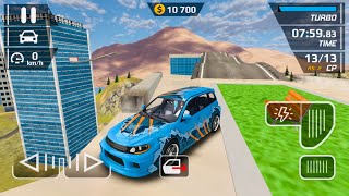 Smash Car Hit Stunt Driving Simulator - City Skyline On Crazy Stunt - Android Gameplay #6