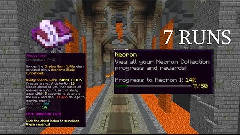 Dropping Shadow Warp with only 7 Floor 7 Runs (Hypixel Skyblock)