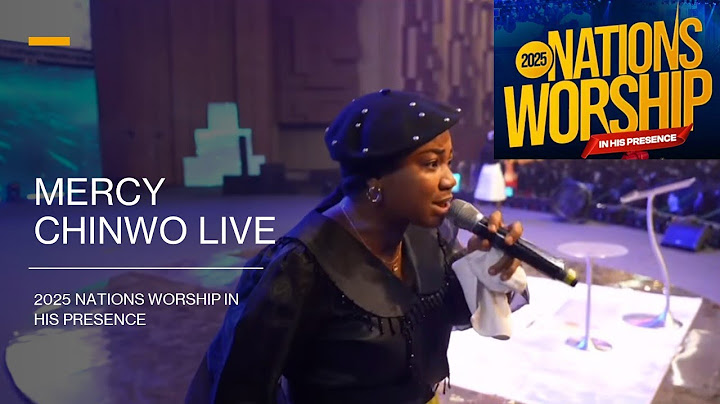 Mercy Chinwo sings You Do This One Live at Nations Worship 2025