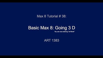 Max 8 Tutorial #38: Going 3D with Jit.GL (part 1)
