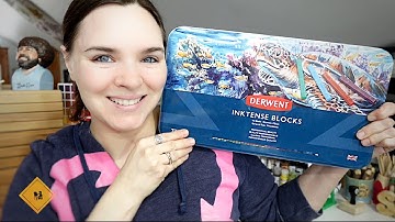 Creating Texture with Derwent Inktense Blocks!