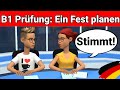 Mündliche Prüfung Deutsch B1 | Gemeinsam etwas planen/Dialog |sprechen Teil 3: Ein Fest