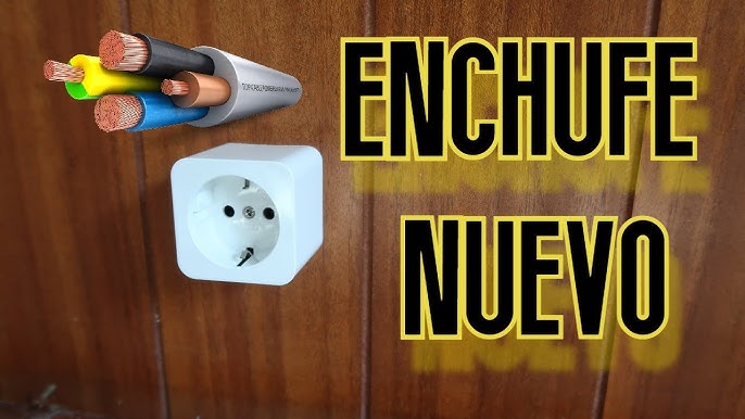 Enchufe plano pared extraplano - Enchufe macho plano para acoplar cable  alargador enchufe (250 V - 16 A) 2P + T