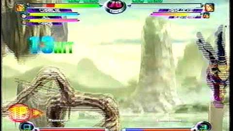 MvC2 Online (360): Brett (Cha/Jill/Tha) vs Tomotombo (Ruby/Storm/Psy) 1 .:10.11.09:.