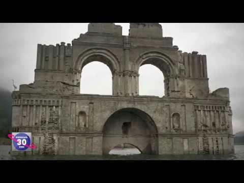 წყლის ზედაპირზე გამოჩნდა 450 წლის ეკლესია