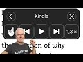 How to use Text To Speech in the Kindle App while reading along on your iPhone &amp; iPad