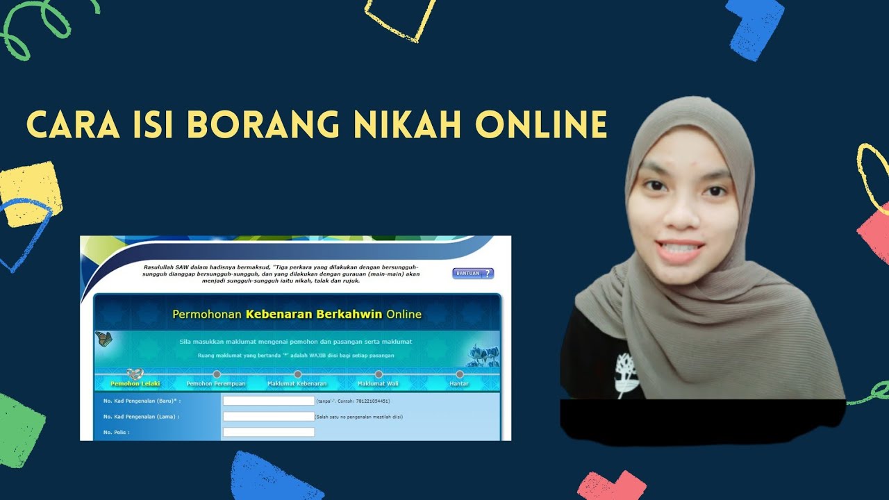 Cara Isi Borang Nikah Online Youtube