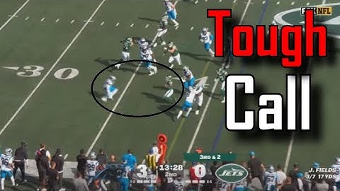 Late Slide by Justin Fields leads to multiple flags | New York Jets Vs Carolina Panthers