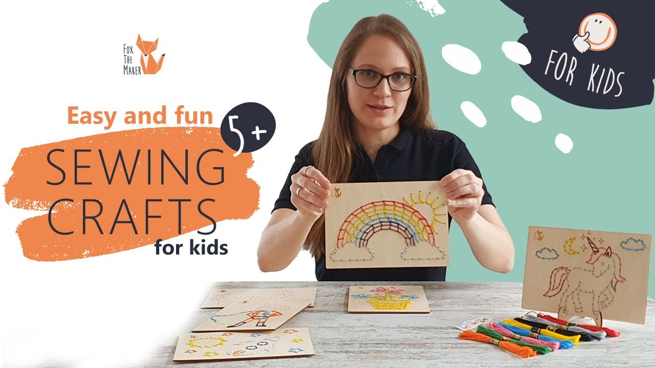 Kids Sewing Kit, Beginner Sewing Set, Preschool Sewing Kit, Montessori  Sewing, Plastic Canvas, Craft Kit for Kids 
